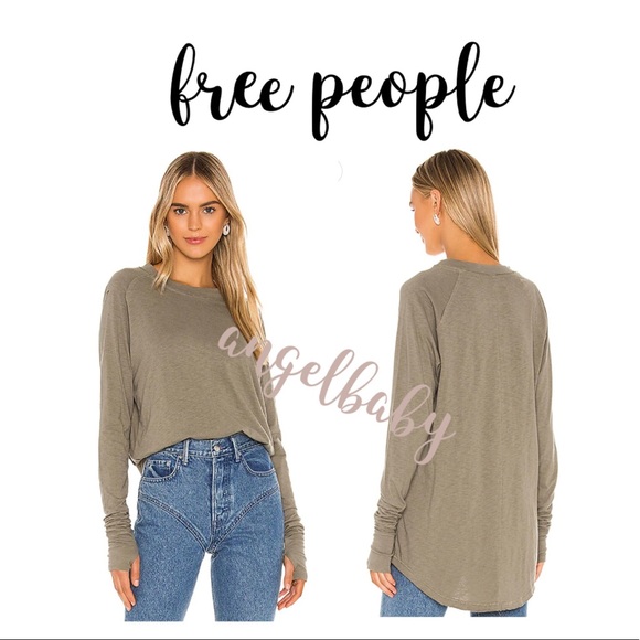 Free people Arden tee in Washed Army! - Picture 10 of 16
